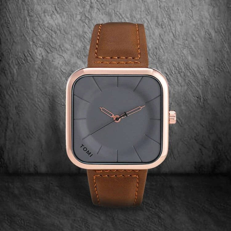 TOMI Original T093-Square Dial Straps Watch for Men