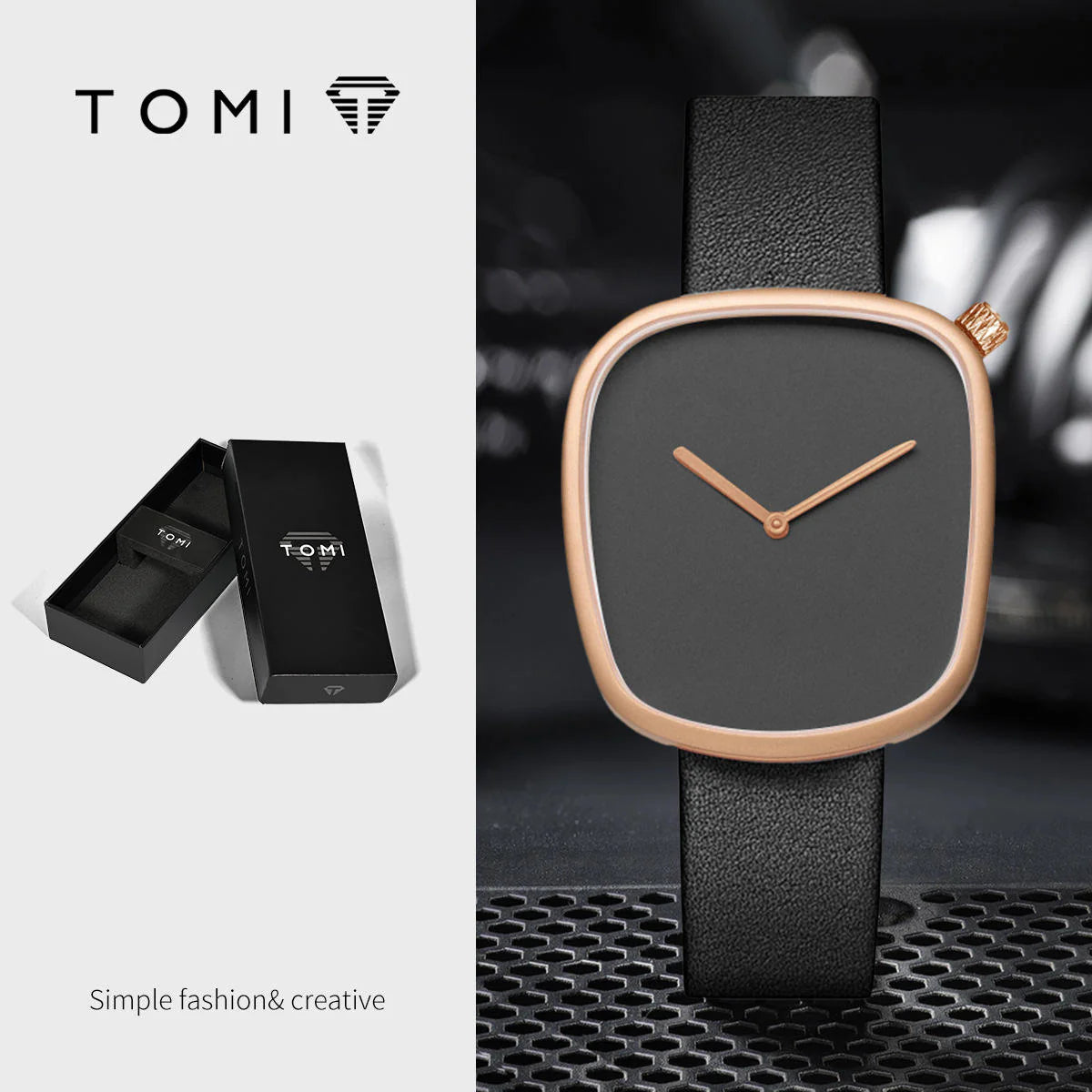 TOMI T-077 Unisex Casual Quartz Wrist Watch