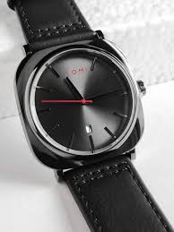 TOMI T-084 Men's Watch Quartz Date Leather Straps