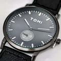 TOMI T-072 Slim Dial Quartz Watch with Leather Strap – Tomi Watches